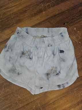 CALIA by Carrie Underwood Light Blue Tie-Dye Athletic Shorts